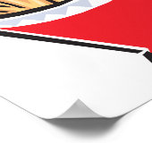 Retro-Pommes-Design Poster (Ecke)