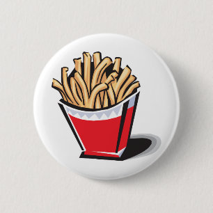 Retro-Pommes-Frites-Design Button
