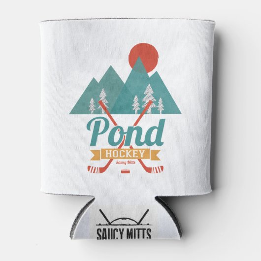 Retro Pond Hockey Dosenkühler (Vorderseite)