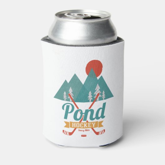 Retro Pond Hockey Dosenkühler (Kanne Rückseite)