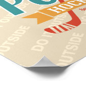 Retro Pond Hockey tun es draußen Poster (Ecke)