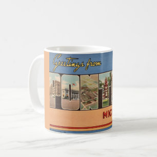 Retro Pontiac Michigan Gruß Kaffeetasse