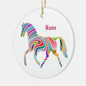 Retro Pony Keramik Ornament (Links)