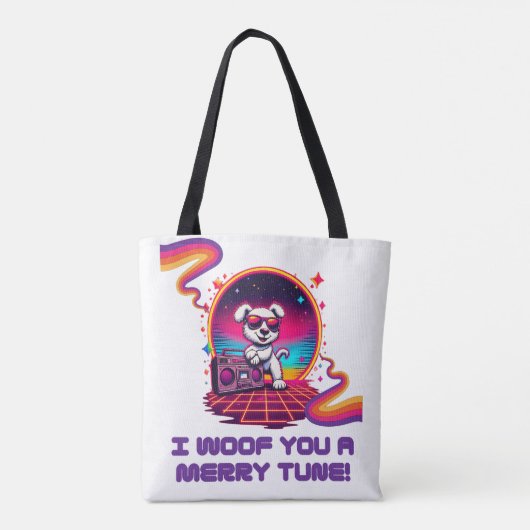 Retro Poochie Dreamscape Tasche (Rückseite)
