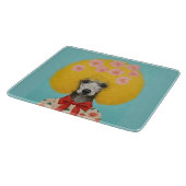 Retro Poodle Cutting Board, Retro Schneidebrett (Ecke)