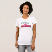 Retro Poodle Mama Dog Print T - Shirt (Vorne ganz)