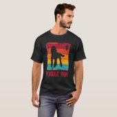 Retro Poodle Mama Eigentümerin Mutter Haustier Mam T-Shirt (Vorne ganz)