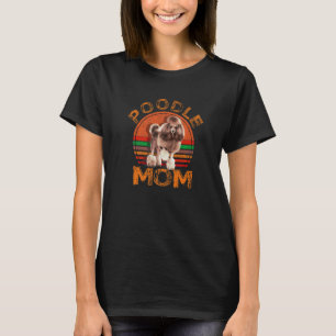 Retro Poodle Mama Hund Mutter Pet Poodle Mama T-Shirt