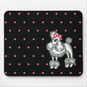 Retro Poodle Mousepad (Vorne)