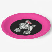 Retro Poodle Party Paper Teller (Schrägansicht)