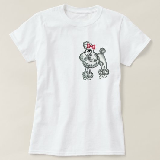 Retro Poodle T - Shirt (Design vorne)