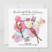 Retro Pool Girls - The Restaurant Bachelorette Save The Date (Vorderseite)