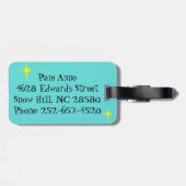 Retro Pool-Party-Gepäck-Umbau Gepäckanhänger (Rückseite horizontal)