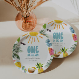 Retro Pool Party Pappteller