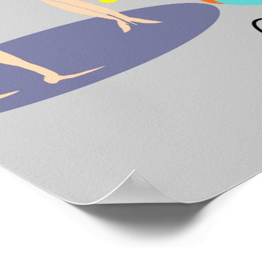 Retro Pool Party Poster (Ecke)