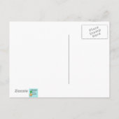 Retro Pool Party Postkarte (Rückseite)