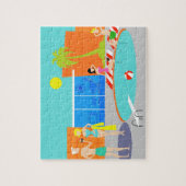 Retro Pool Party Puzzle (Vertikal)