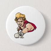 Retro Pool Player Vintag Billard Sport Button (Vorderseite)