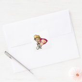 Retro Pool Player Vintag Billard Sport Quadratischer Aufkleber