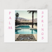 Retro Poolside Zebra Themenurlaub Persönlich gesta Postkarte (Vorderseite)