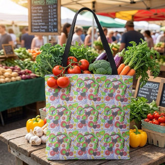 Retro-Pop-Abstraktes-Doodle-Muster in lebendigen F Tasche