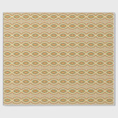 Retro Pop Art Abstract Geometric Wavy Pattern Geschenkpapier (Flach)