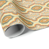 Retro Pop Art Abstract Geometric Wavy Pattern Geschenkpapier (Rolleneckpunkt)