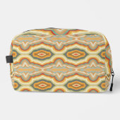 Retro Pop Art Abstract Geometric Wavy Pattern Waschbeutel (Vorderseite)