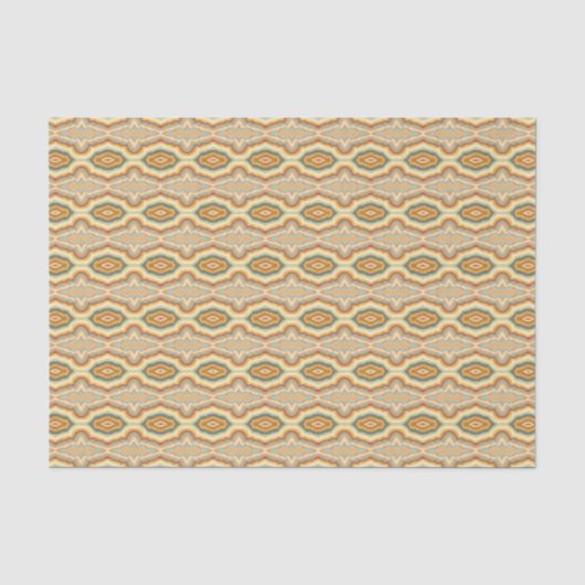 Retro-Pop-Art-Abstraktes-Geometrisches-Wellenmuste Seidenpapier (Vorderseite)