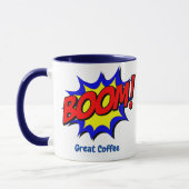 Retro Pop Art - Boom Designed Tasse (Links)