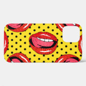 Retro Pop Art: Cartoon Patch Abzeichen Case-Mate iPhone Hülle (Rückseite (Horizontal))