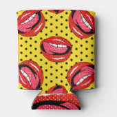 Retro Pop Art: Cartoon Patch Abzeichen Dosenkühler (Rückseite)