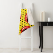 Retro Pop Art: Cartoon Patch Abzeichen Sherpadecke (Beispiel)