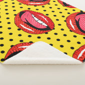 Retro Pop Art: Cartoon Patch Abzeichen Sherpadecke (3/4)