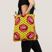 Retro Pop Art: Cartoon Patch Abzeichen Tasche (Von Nahem)