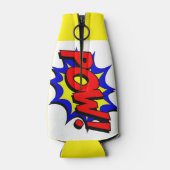 Retro Pop Art, Comic Book Pow! Flaschenkühler (Rückseite)