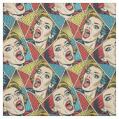 Retro-Pop-Art-Comic-Book-Stil geometrisches Muster Stoff (Muster)