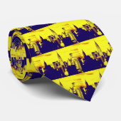 Retro Pop Art Comic New York City Krawatte (Gerollt)