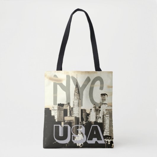 Retro Pop Art Comic New York City NYC USA Tasche (Vorderseite)