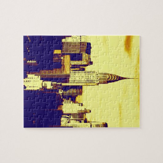 Retro Pop Art Comic New York City Puzzle (Horizontal)