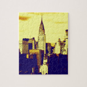 Retro Pop Art Comic New York City Puzzle