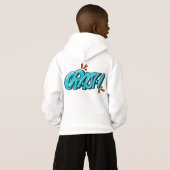 Retro Pop Art CRASH Graffiti Lettering Hoodie (Schwarz voll)