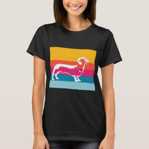 Retro-Pop-Art-Dachshund-Silhouette T-Shirt
