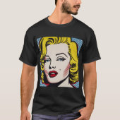 Retro Pop Art Diva T-Shirt (Vorderseite)