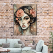 Retro Pop Art Female Illustration Poster