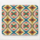 Retro Pop Art Geometric Color Block Pattern Mousepad (Vorne)