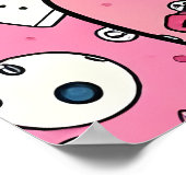 Retro Pop Art Girl Poster (Ecke)