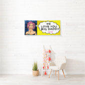 Retro Pop Art Hübsch Lady Big Daddy Banner (Insitu)