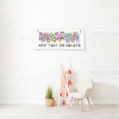 Retro Pop Art Hübsche Dame Geburtstagsbanner Banner (Insitu)