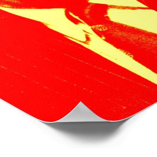 Retro Pop Art JFK John F. Kennedy Poster (Ecke)